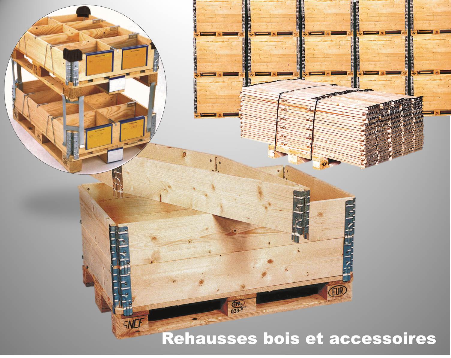 Très utilisées dans la grande distribution type magasin d’usine, les réhausses pliantes en bois sont...